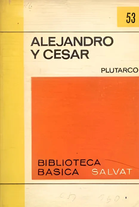 Libro usado en venta: Alejandro y Cesar de Plutarco; editorial Salvat impreso en 1971 realizamos envios a todo el mundo.1
