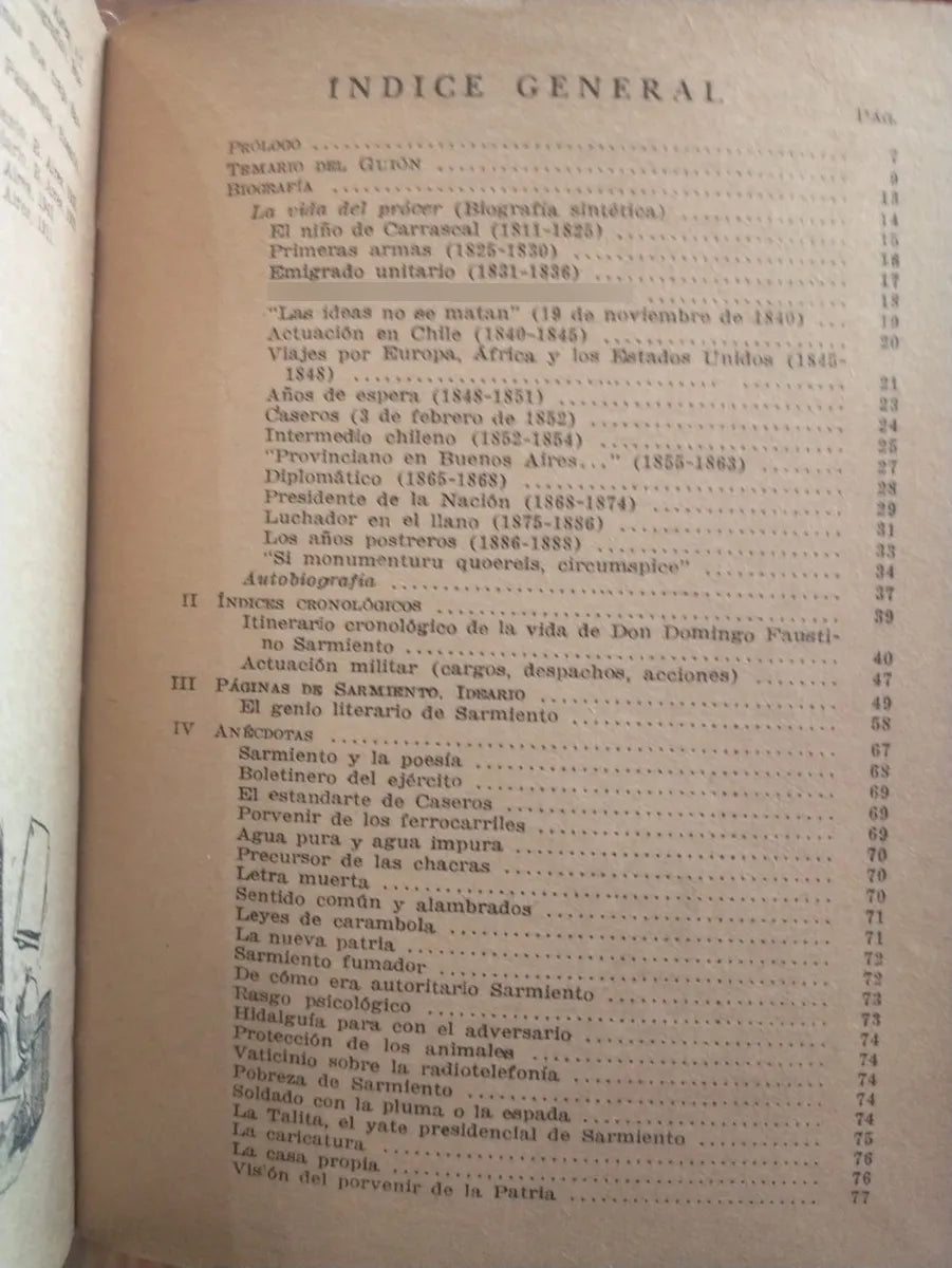 Libro usado en venta: Guion Sarmientino de Belisario Fernandez - Eduardo Hugo Castegnino; editorial La Obra impreso en 1961 envios a todo el mundo.2