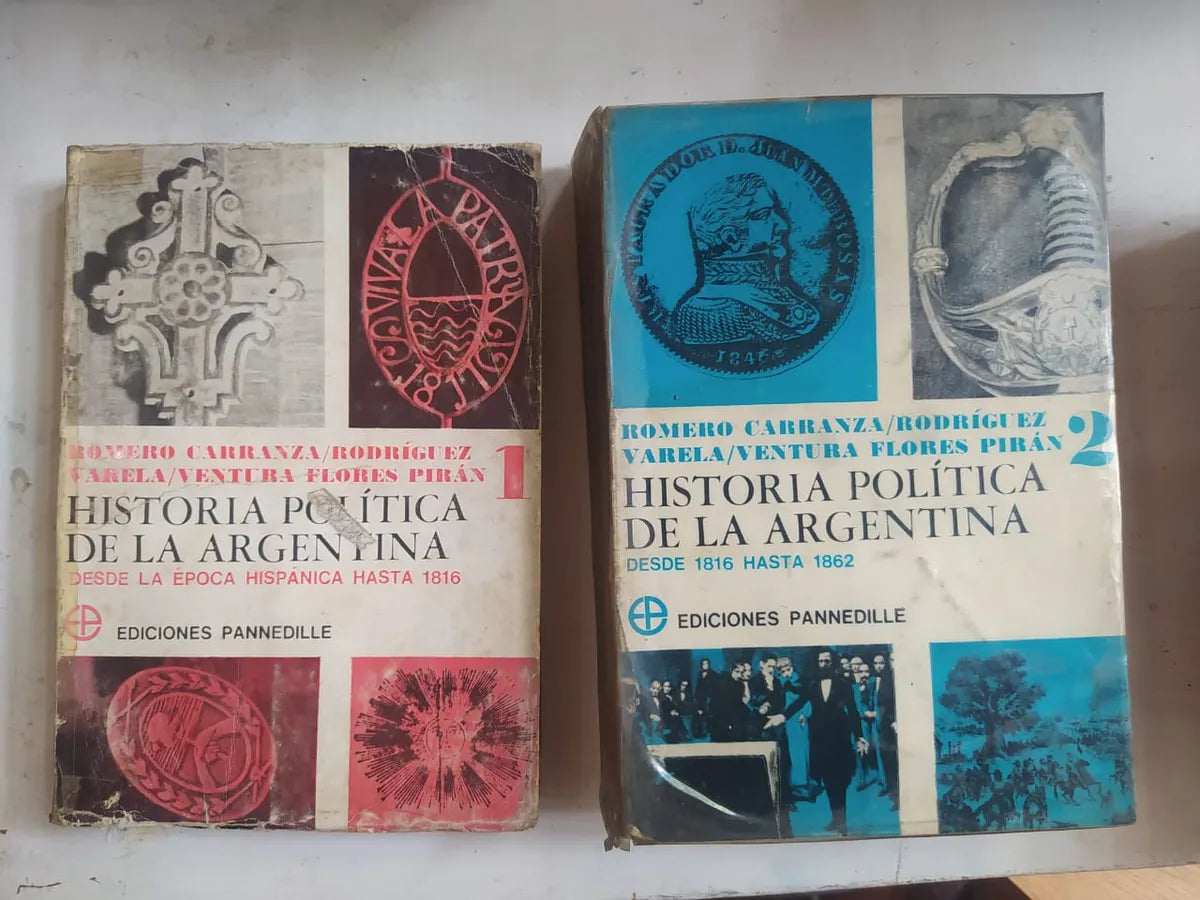 Libro usado en venta: Historia politica de la Argentina de Romero Carranza - Rodriguez Varela - Ventura Flores Piran; Pannedille impreso en 1970.1