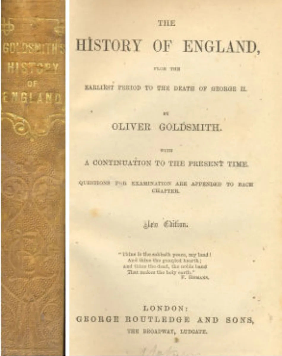Libro usado en venta: The history of england de Oliver Goldsmith; editorial George Routledge and Sons realizamos envios a todo el mundo.1