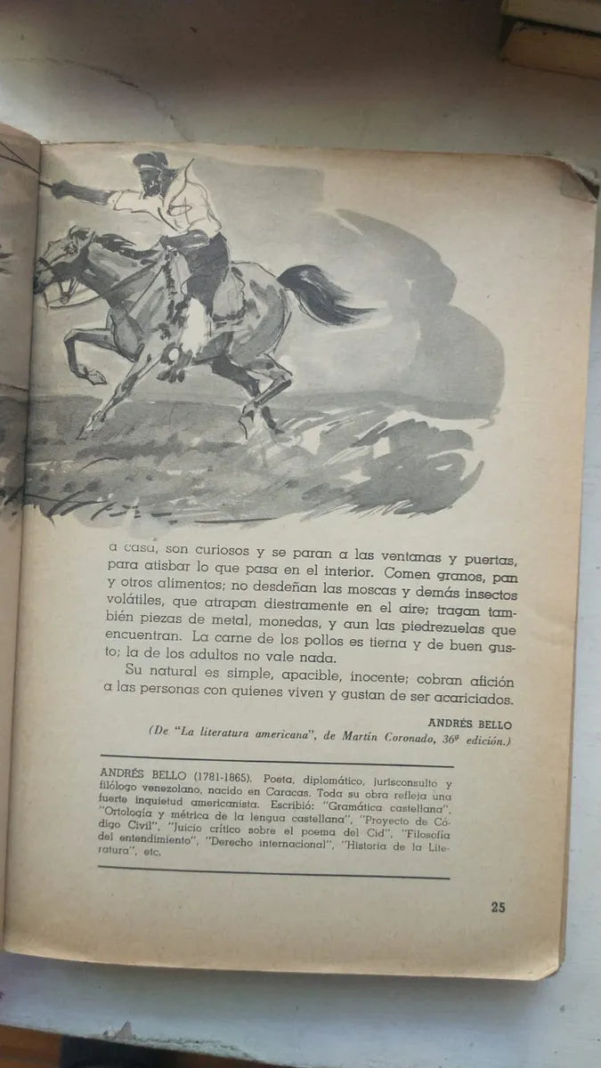 Libro usado en venta: Panoramas de America - Libro de lectura para sexto grado de Juana Caso de Sedano Acosta; editorial Kapelusz impreso en 1978.2