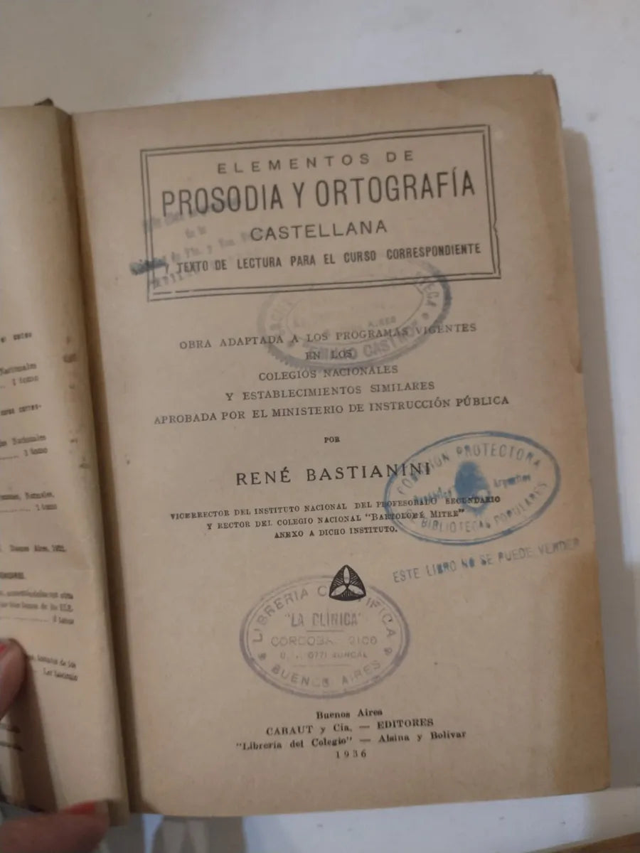Libro usado en venta: Fisica elemental de Jose S Fernandez - Ernesto E Galloni; editorial Kapelusz impreso en 1946 realizamos envios a todo el mundo.2