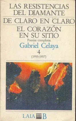 Libro usado en venta: Poesia completa - Tomo 4 (1955-1967) de Gabriel Celaya; editorial Laia impreso en 1978 realizamos envios a todo el mundo.1