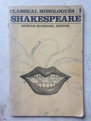 Libro usado en venta: Classical Monologues: 1 de William Shakespeare; editorial Stefan Rudnicki impreso en 1979 realizamos envios a todo el mundo.1