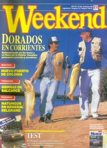 Libro usado en venta: Dorados en Corrientes: Relevamiento en Ita Ibate y en Paso de la Patria - Sep. 1994 de Revista Weekend; Perfil impreso en 1994.1