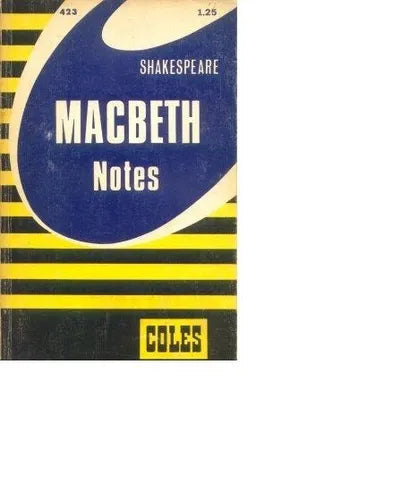 Libro usado en venta: Macbeth de William Shakespeare; editorial Coles impreso en 1968 realizamos envios a todo el mundo.1