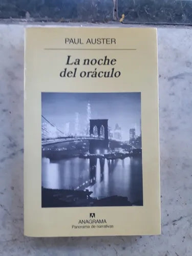 Libro usado en venta: La noche del oraculo de Paul Auster; editorial Anagrama impreso en 2004 realizamos envios a todo el mundo.1