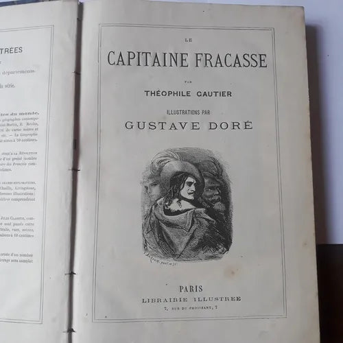 Libro usado en venta: Le capitaine fracasse (illus. Gustave Dore) de Theophile Gautier; editorial F. Aureau realizamos envios a todo el mundo.1