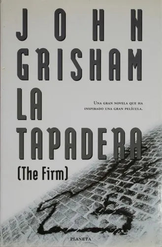Libro usado en venta: La tapadera - (The firm) de John Grisham; editorial Planeta impreso en 1998 realizamos envios a todo el mundo.1