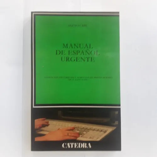 Libro usado en venta: Manual de espa?ol urgente; editorial Catedra impreso en 1992 realizamos envios a todo el mundo.1