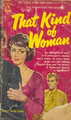 Libro usado en venta: That kind of woman de Robert James Lowry; editorial Pyramid Books impreso en 1959 realizamos envios a todo el mundo.1