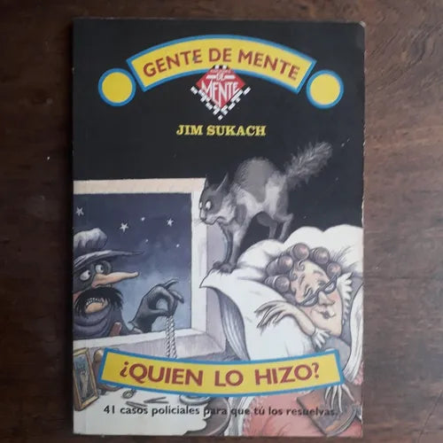 Libro usado en venta: ?Quien lo hizo? - 41 casos policiales para que tu los resuelvas de Jim Sukach; editorial Juegos & Co impreso en 1996.1