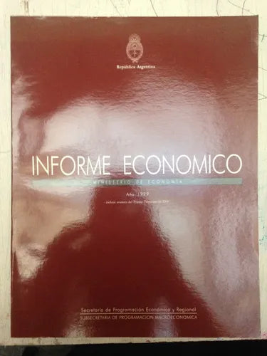 Libro usado en venta: Informe economico - A?o 1999; editorial Secretaria de Programacion Economica y Regional impreso en 2000 envios a todo el mundo.1