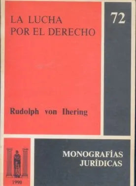 Libro usado en venta: La lucha por el derecho de Rudolph von Ihering; editorial Temis impreso en 1990 realizamos envios a todo el mundo.1