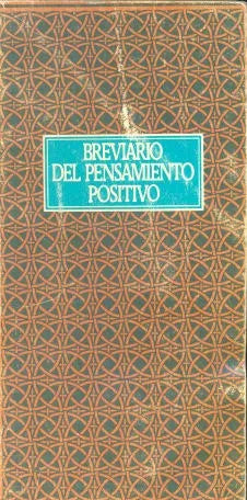 Libro usado en venta: Breviario del pensamiento positivo de Berchesi; editorial Escuela para el Desarrollo Armonico del Hombre impreso en 1988.1