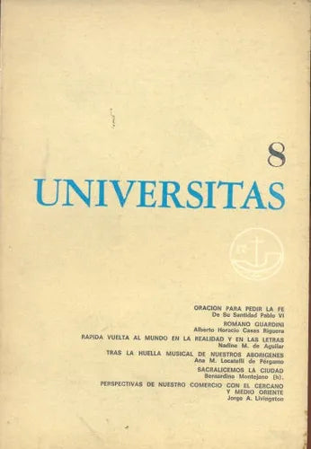 Libro usado en venta: Universitas - Oraciones; editorial Universidad Catolica Argentina impreso en 1968 realizamos envios a todo el mundo.1