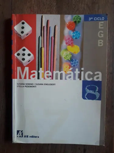 Libro usado en venta: Matematicas 8 - E.G.B. de Semino - Englebert - Pedemonti; editorial A-Z impreso en 1998 realizamos envios a todo el mundo.1