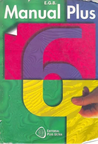 Libro usado en venta: Manual Plus 6; editorial Plus Ultra impreso en 1997 realizamos envios a todo el mundo.1