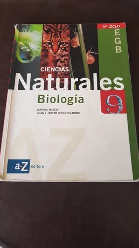 Libro usado en venta: Ciencias naturales - Biologia de Marina Mateu - Juan L. Botto; editorial A-Z impreso en 1999 realizamos envios a todo el mundo.1
