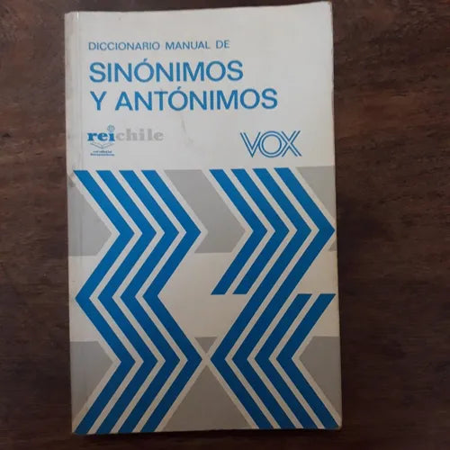 Libro usado en venta: Manual de sinonimos y antonimos de Diccionario; editorial Biblograf impreso en 1987 realizamos envios a todo el mundo.1