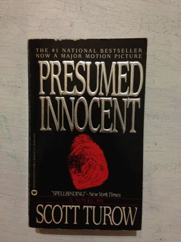 Libro usado en venta: Presumed innocent de Scott Turow; editorial Warner Books impreso en 1988 realizamos envios a todo el mundo.1