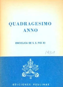 Libro usado en venta: Quadragesimo anno; editorial Paulinas impreso en 1983 realizamos envios a todo el mundo.1