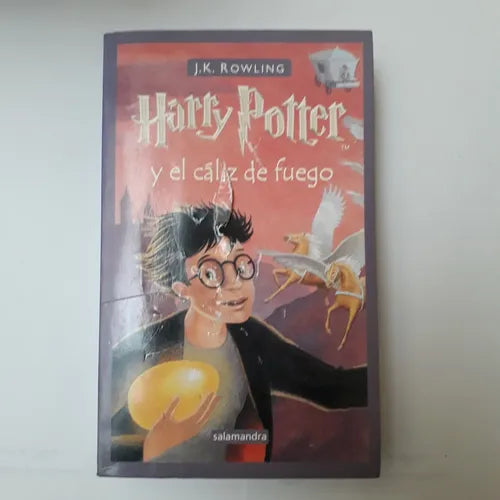 Libro usado en venta: Harry Potter y el caliz de fuego de Joanne K. Rowling; editorial Salamandra impreso en 2001 realizamos envios a todo el mundo.1