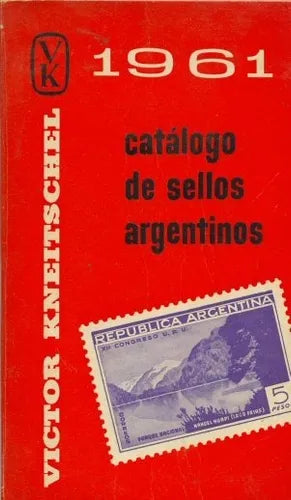 Libro usado en venta: Catalogo de sellos argentinos de Victor Kneitschel; impreso en 1960 realizamos envios a todo el mundo.1