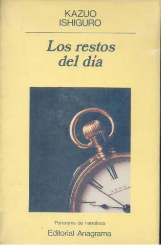 Libro usado en venta: Los restos del dia de Kazuo Ishiguro; editorial Anagrama impreso en 1990 realizamos envios a todo el mundo.1