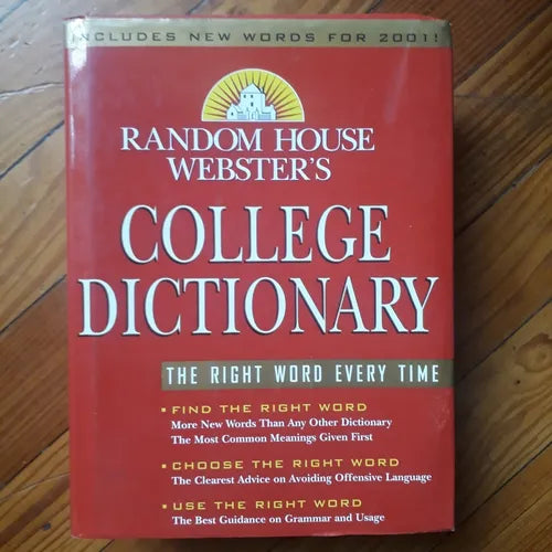 Libro usado en venta: Random House Webster's - College Dictionary; editorial Random House impreso en 2000 realizamos envios a todo el mundo.1