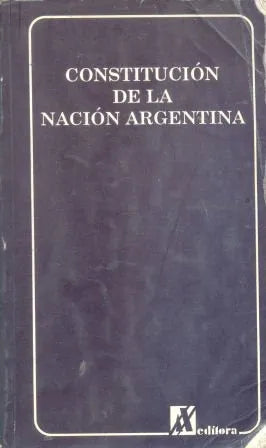 Libro usado en venta: Constitucion de la nacion argentina; editorial A-Z impreso en 1995 realizamos envios a todo el mundo.1
