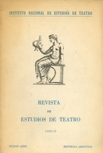 Libro usado en venta: Revista de Estudios de teatro 1959-II de Instituto nacional de estudios de teatro; editorial Buenos Aires envios a todo el mundo.1