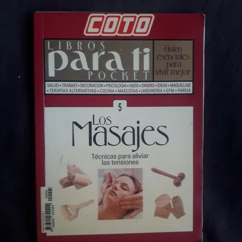 Libro usado en venta: Para ti - Los masajes N?5 (Pocket) de Revista; editorial Atlantida impreso en 1999 realizamos envios a todo el mundo.1
