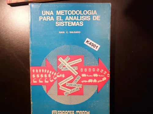 Libro usado en venta: Una metodologia para el analisis de sistemas de Raul C. Salgado; editorial Macchi impreso en 1977 envios a todo el mundo.1