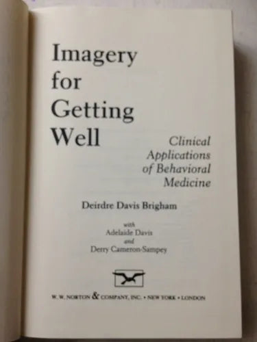 Libro usado en venta: Imagery for getting well (Sin sobrecubierta) de Deirdre Davis Brigham; editorial W. W. Norton & Company impreso en 1994.1