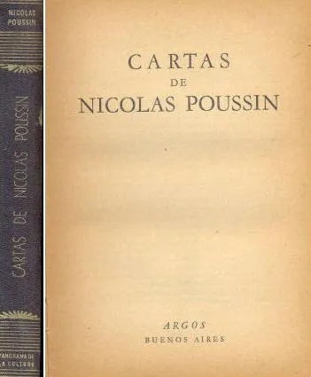 Libro usado en venta: Cartas de Nicolas Poussin; editorial Argos impreso en 1947 realizamos envios a todo el mundo.1