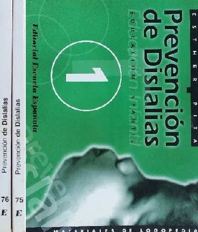 Libro usado en venta: Prevencion de Dislalias (2 tomos) de Esther Pita; editorial Escuela Española impreso en 1997 realizamos envios a todo el mundo.1