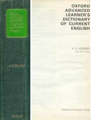 Libro usado en venta: Oxford advanced learner's diccionary of current english de A. S. Hornby; editorial Oxford University Press impreso en 1974.1