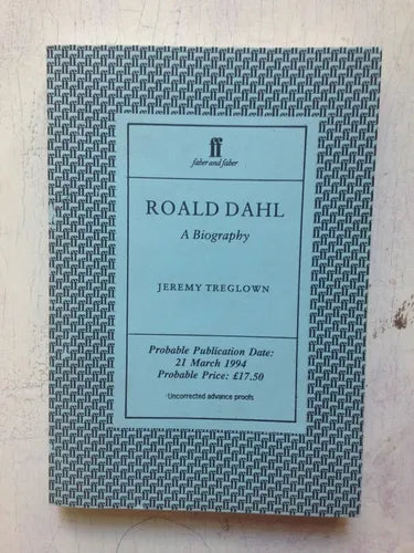 Libro usado en venta: Roald Dahl a Biography de Jeremy Treglown; editorial Faber and Faber impreso en 1994 realizamos envios a todo el mundo.1