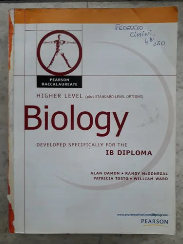 Libro usado en venta: Biology - Developed specifically for the IB Diploma de Damon - McGonegal - Tosto - Ward; Pearson Baccalaureate impreso en 20071.1