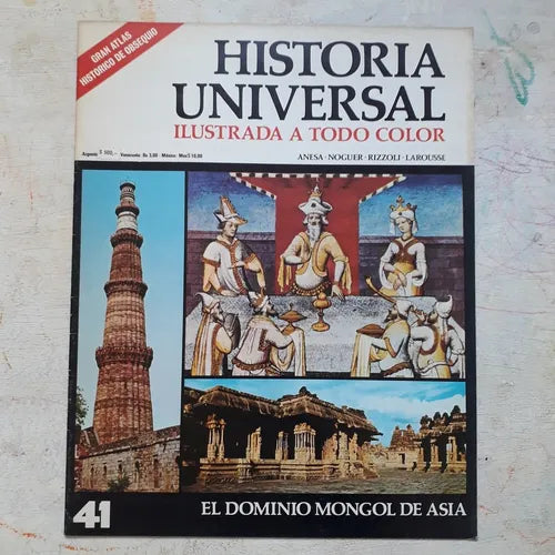 Libro usado en venta: El dominio Mongol de Asia N?41 de Historia Universal; editorial Noguer impreso en 1974 realizamos envios a todo el mundo.1