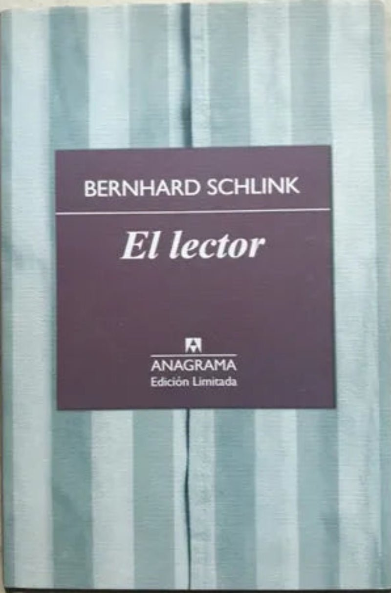 Libro usado en venta: El lector de Bernhard Schlink; editorial Anagrama impreso en 2013 realizamos envios a todo el mundo.1