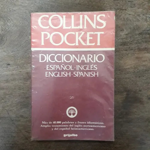 Libro usado en venta: Collins Pocket: Espa?ol-Ingles/English-Spanish de Diccionario; editorial Grijalbo impreso en 1985 envios a todo el mundo.1