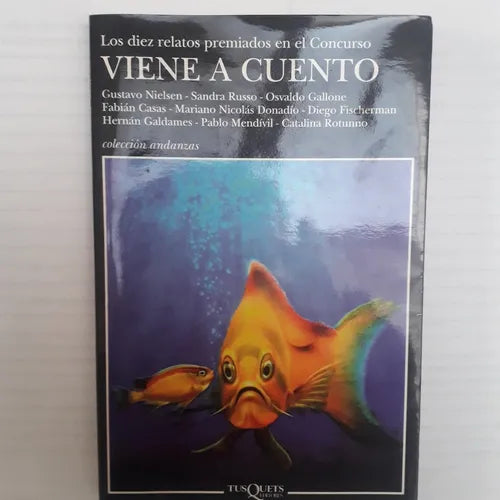 Libro usado en venta: Viene a cuento; editorial TusQuets impreso en 2003 realizamos envios a todo el mundo.1