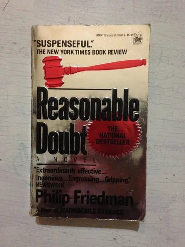 Libro usado en venta: Reasonable Doubt de Philip Friedman; editorial Ivy Books impreso en 1993 realizamos envios a todo el mundo.1