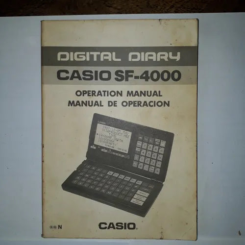 Libro usado en venta: Casio SF-4000 de Manual de operacion; editorial Casio realizamos envios a todo el mundo.1