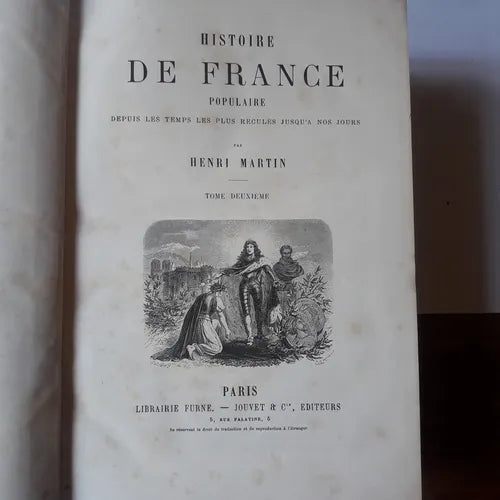 Libro usado en venta: Histoire de france populaire depuis les temps les plus recules jusqu'a nos jours de Henri Martin; editorial Furne - Jouvet 1.1