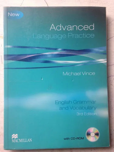 Libro usado en venta: Advanced Language Practice - (NO contiene CD-ROM) de Michael Vince; editorial Macmillan impreso en 2009 envios a todo el mundo.1