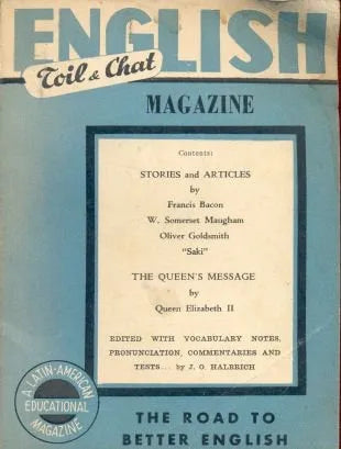 Libro usado en venta: English Magazine; editorial Toil & Chat impreso en 1958 realizamos envios a todo el mundo.1