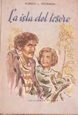 Libro usado en venta: La isla del tesoro de Robert Louis Stevenson; editorial Jacobo Peuser impreso en 1953 realizamos envios a todo el mundo.1